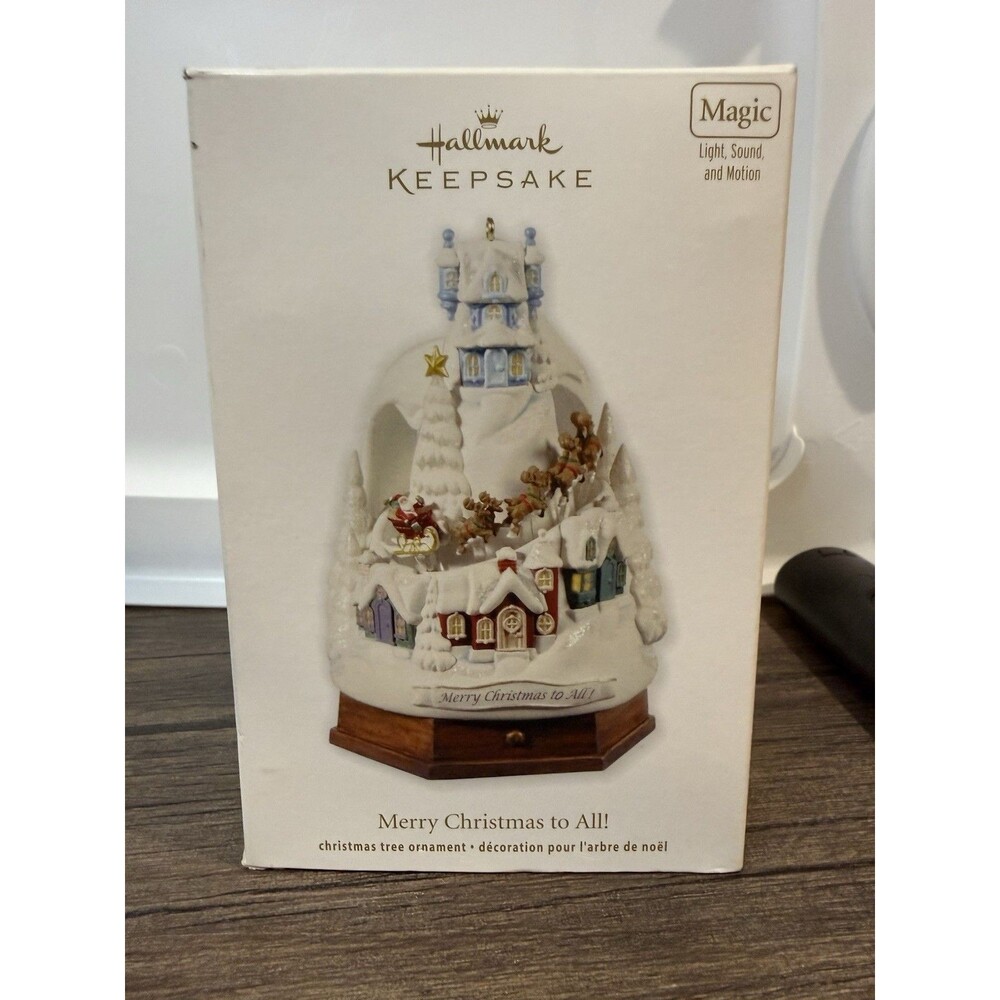 Vintage  Hallmark Keepsake Ornament  2012  Merry Christmas To All! QXG4501